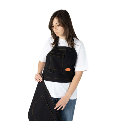 Modular Apron separated into vest and bottom panel